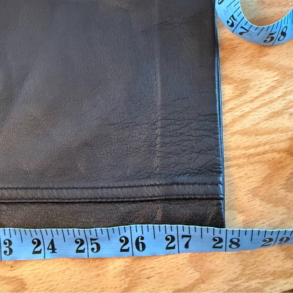 Reformation x Veda Cynthia Lamb Leather Pants Black 2 - Picture 12 of 14